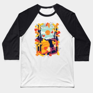 Autumn Theme Season Baseball T-Shirt